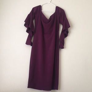 Plus Scuba Crepe Bardot Dress